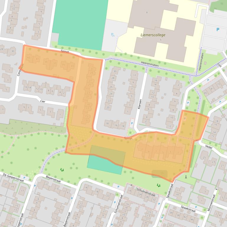 Kaart van postcodegebied 6904PD.