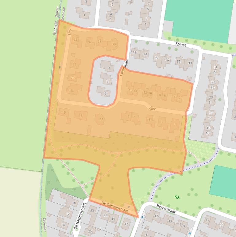 Kaart van postcodegebied 6904PK.