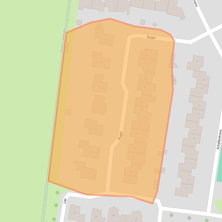 Kaart van postcodegebied 6904PL.