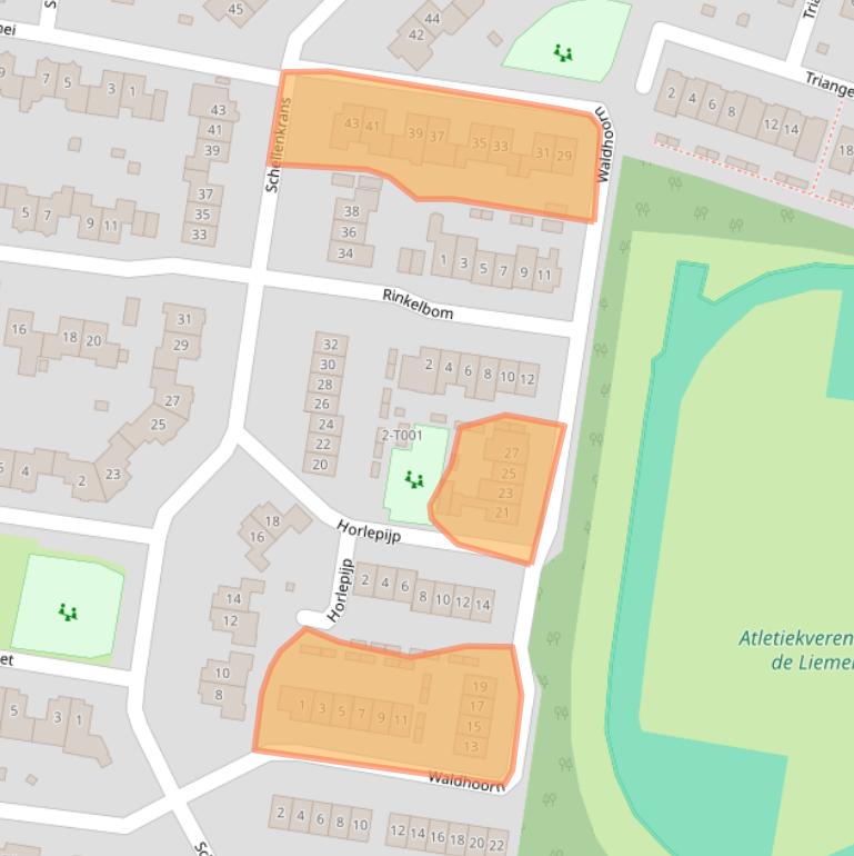 Kaart van postcodegebied 6904PM.