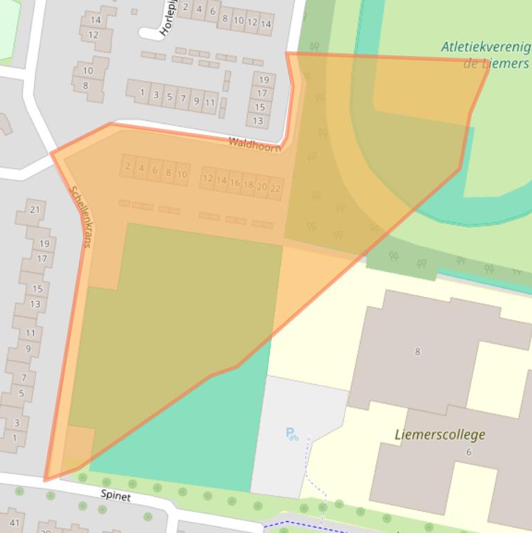 Kaart van postcodegebied 6904PN.