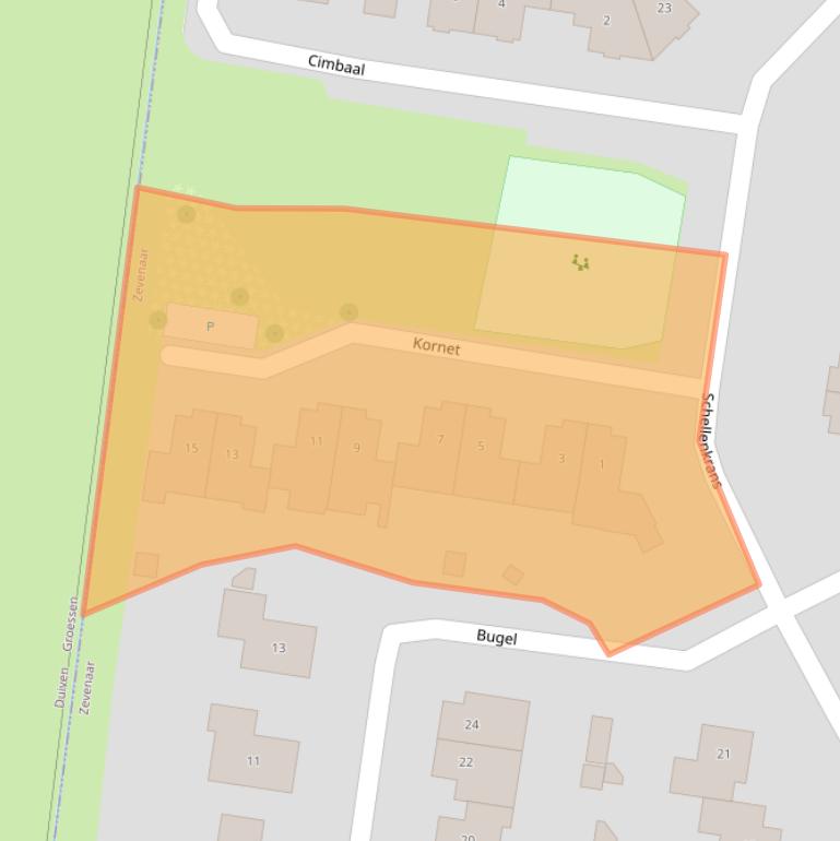 Kaart van postcodegebied 6904PX.