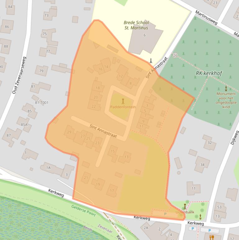 Kaart van postcodegebied 6905AX.