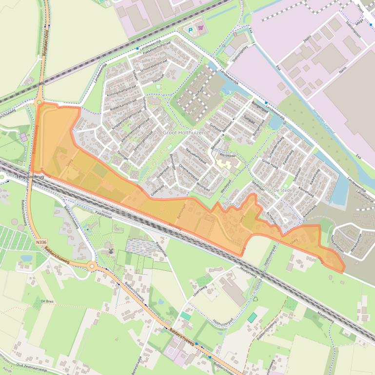 Kaart van postcodegebied 6905BH.