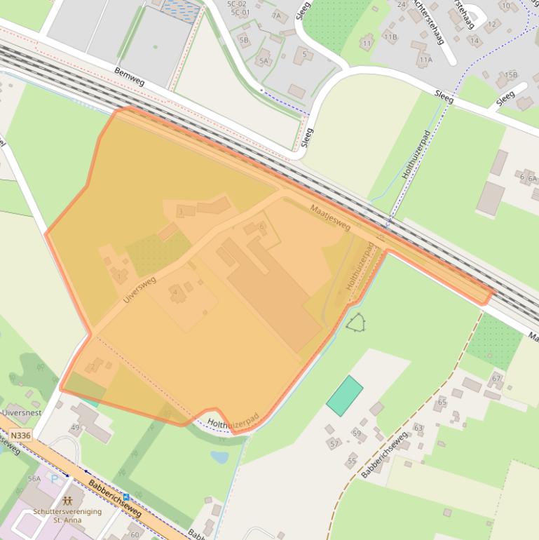 Kaart van postcodegebied 6905BR.