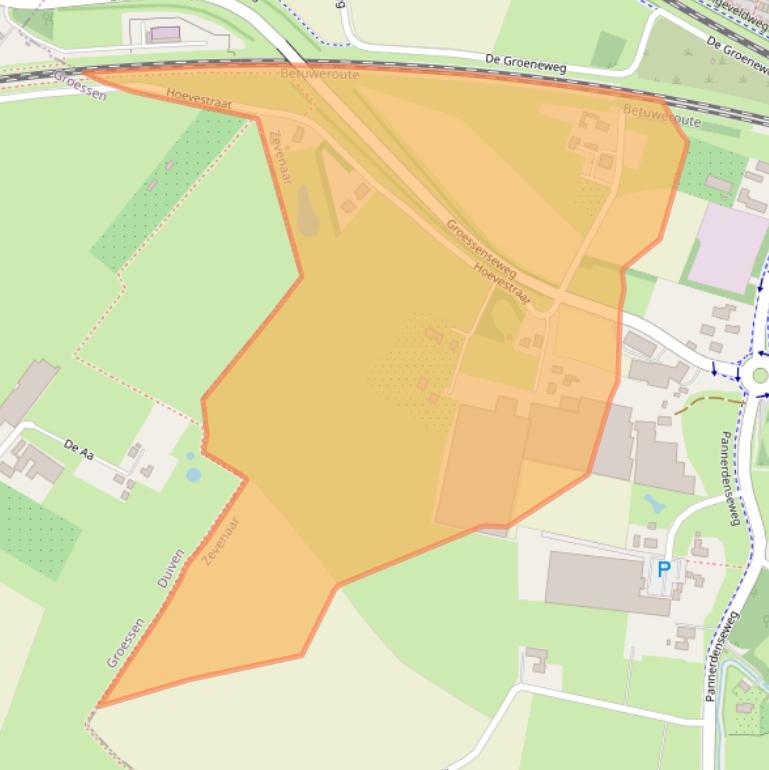 Kaart van postcodegebied 6905CC.