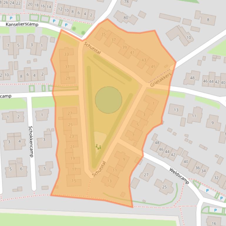 Kaart van postcodegebied 6905CP.