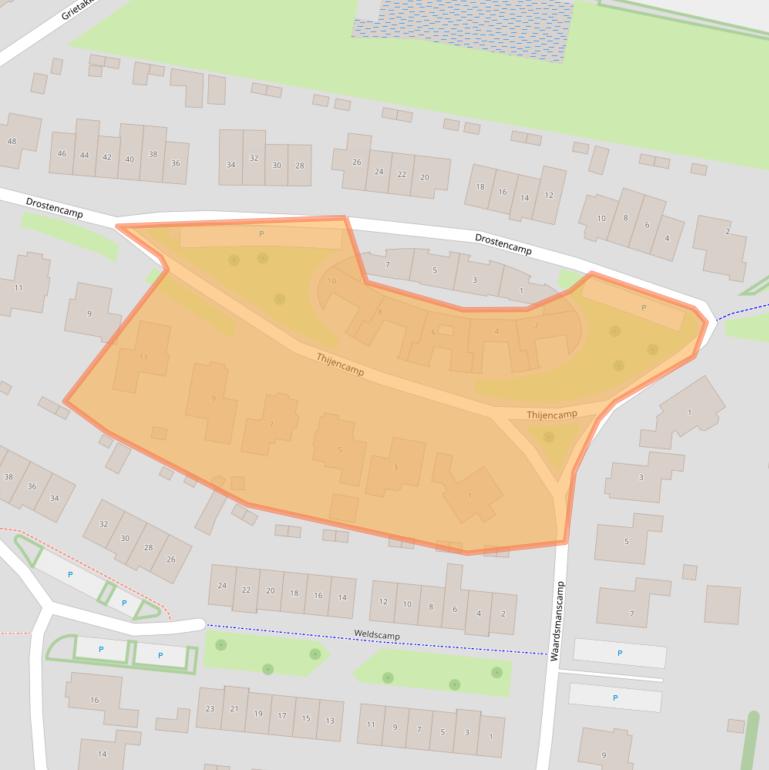 Kaart van postcodegebied 6905CT.