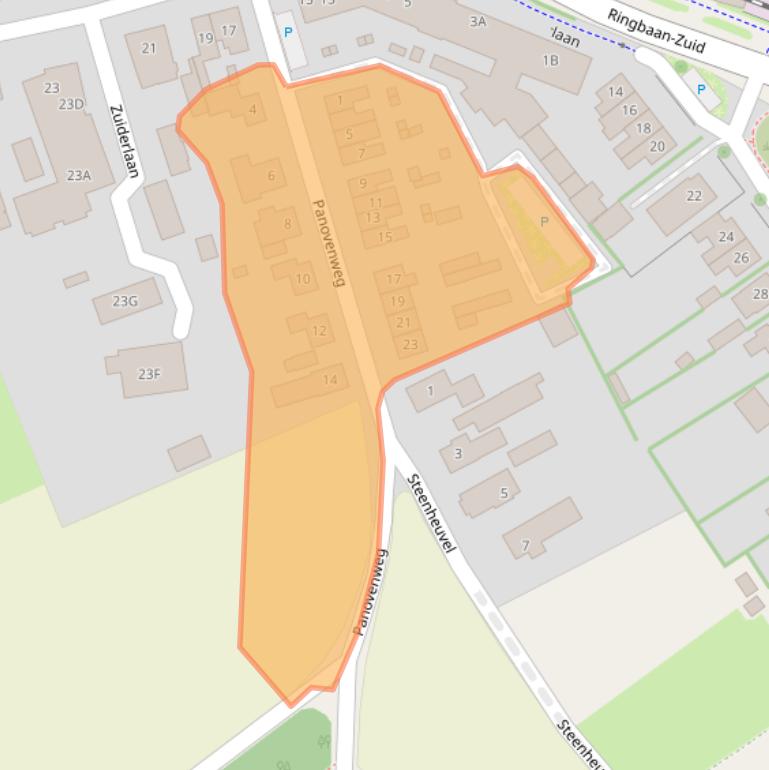 Kaart van postcodegebied 6905DV.