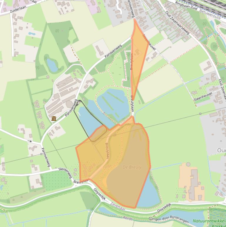 Kaart van postcodegebied 6905DZ.