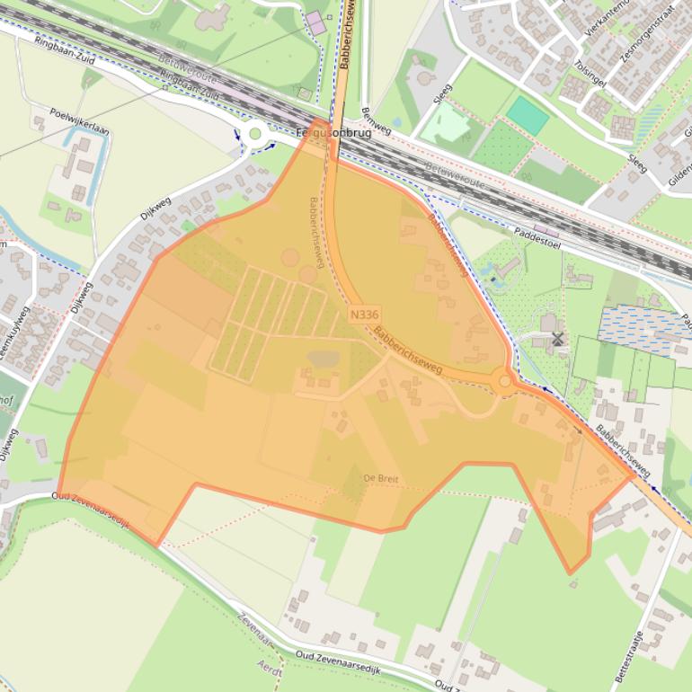 Kaart van postcodegebied 6905JV.