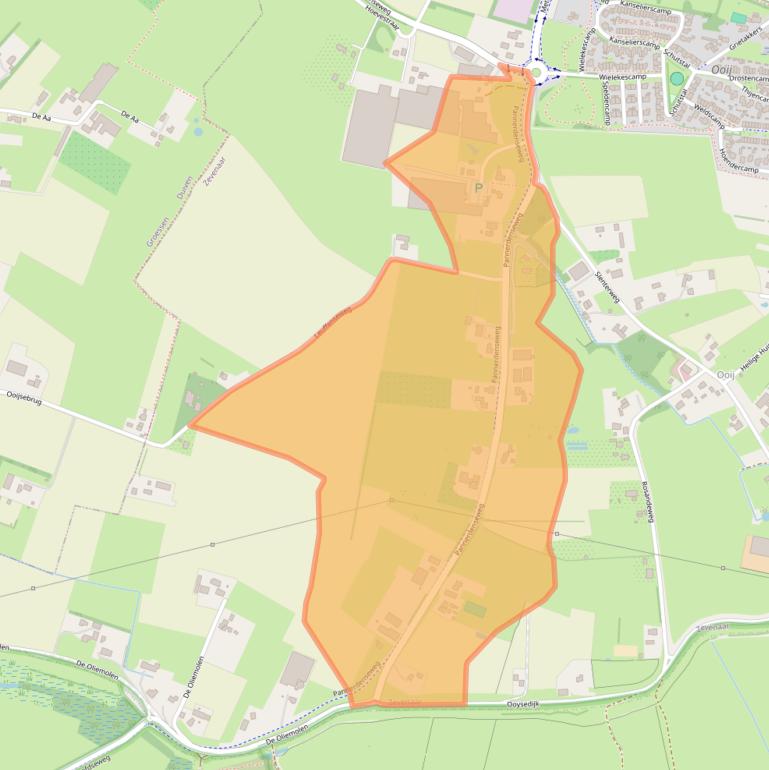 Kaart van postcodegebied 6905SE.