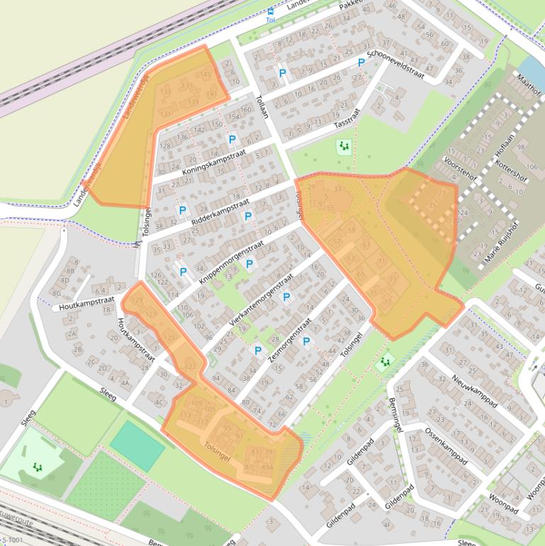 Kaart van postcodegebied 6905TH.