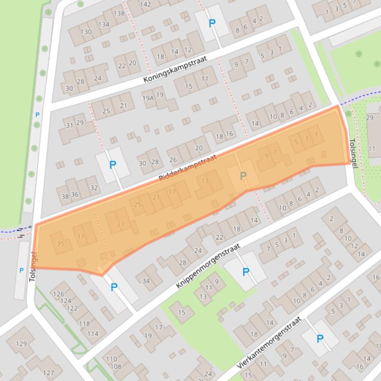 Kaart van postcodegebied 6905TM.