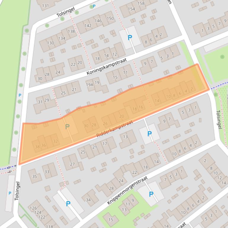 Kaart van postcodegebied 6905TN.