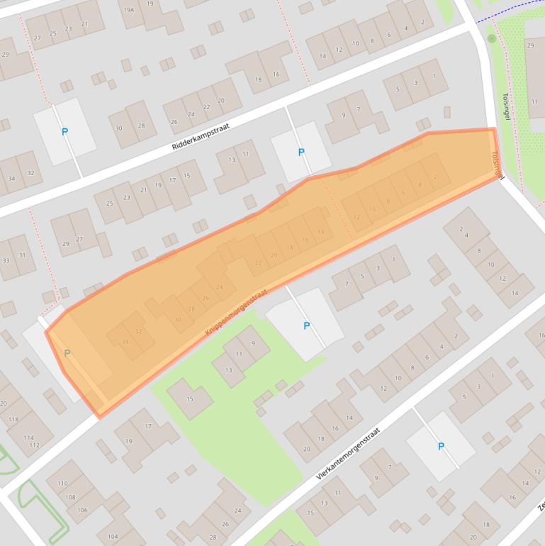 Kaart van postcodegebied 6905TR.