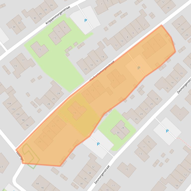 Kaart van postcodegebied 6905TS.