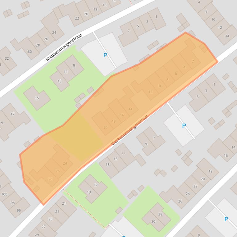 Kaart van postcodegebied 6905TT.