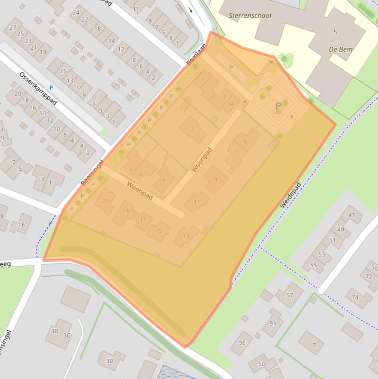 Kaart van postcodegebied 6905VE.