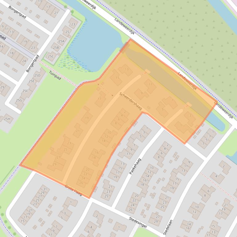 Kaart van postcodegebied 6905WB.