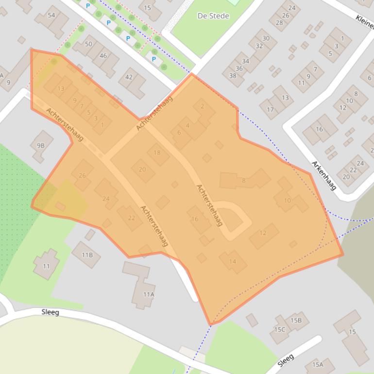 Kaart van postcodegebied 6905WT.