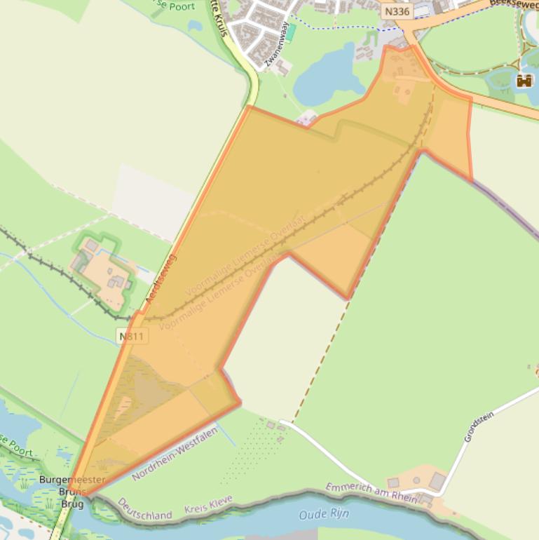 Kaart van postcodegebied 6909AP.