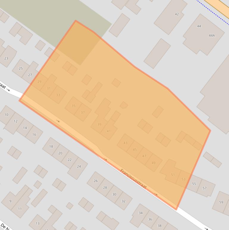 Kaart van postcodegebied 6909AT.