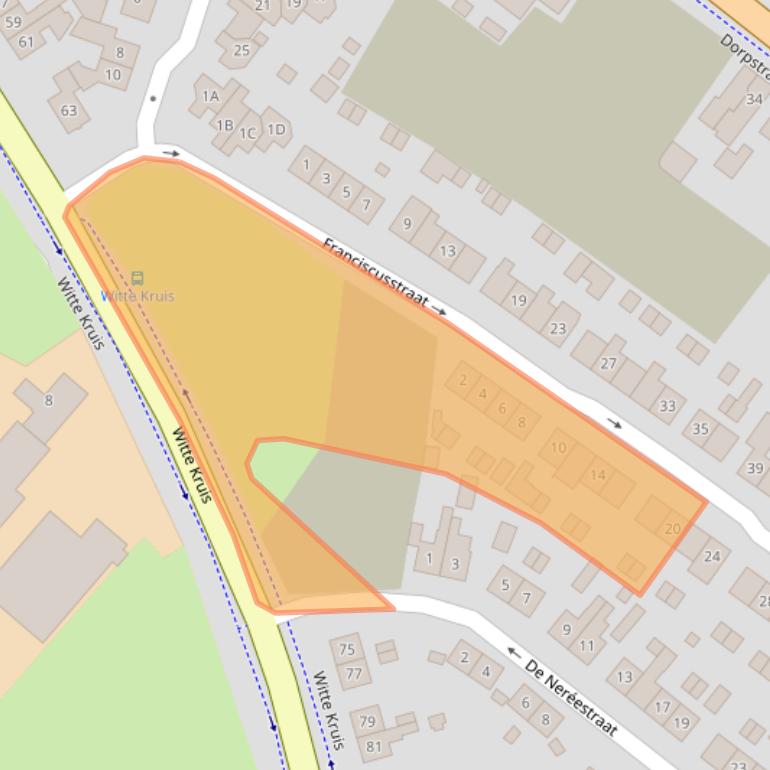 Kaart van postcodegebied 6909AW.