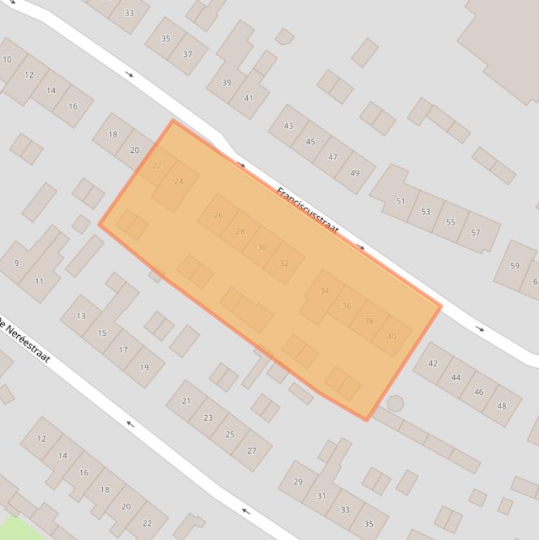 Kaart van postcodegebied 6909AX.