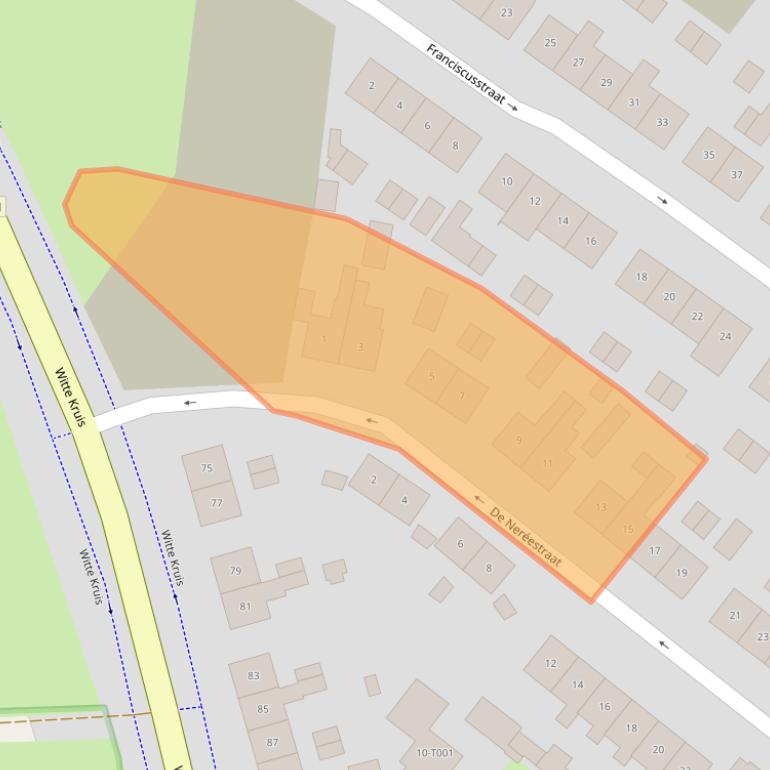 Kaart van postcodegebied 6909BA.