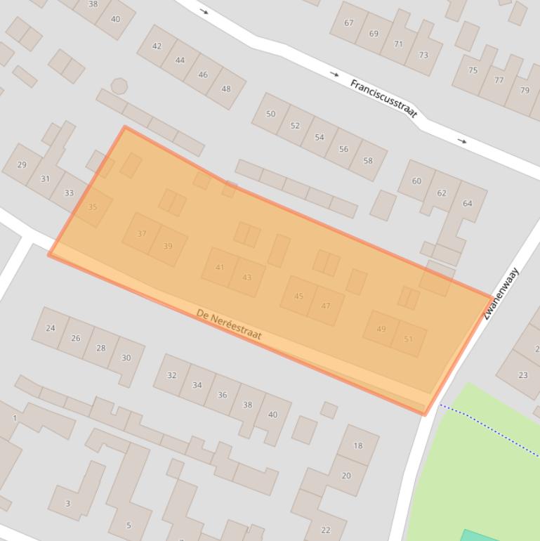 Kaart van postcodegebied 6909BC.