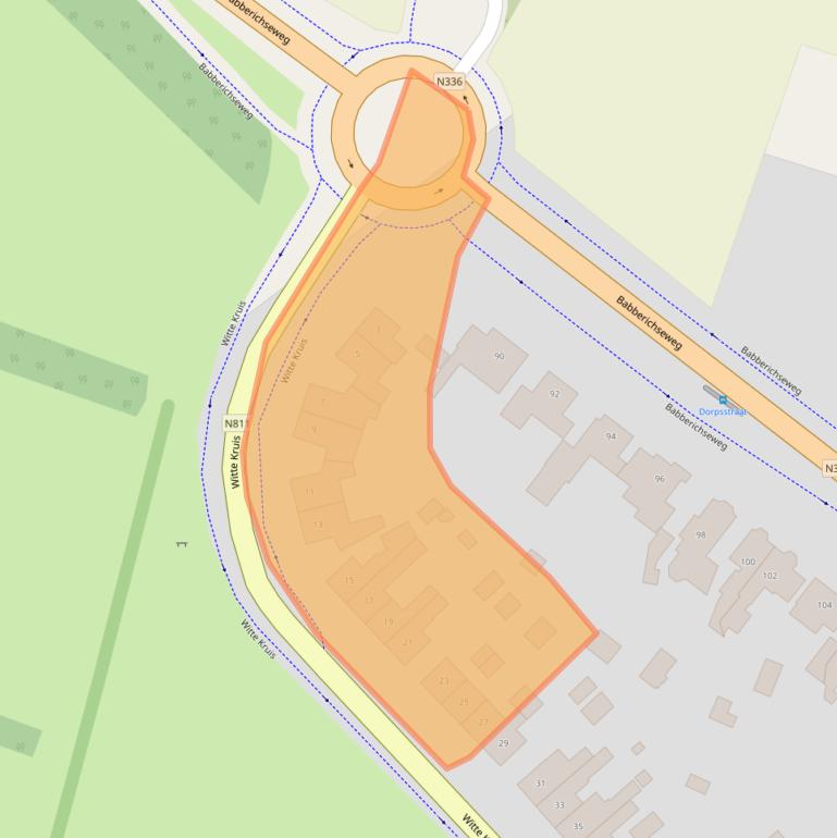 Kaart van postcodegebied 6909BK.