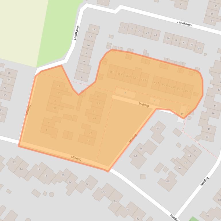 Kaart van postcodegebied 6909CB.