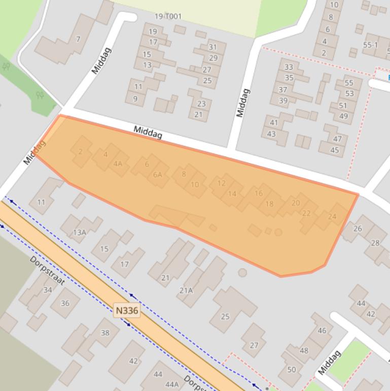 Kaart van postcodegebied 6909CD.