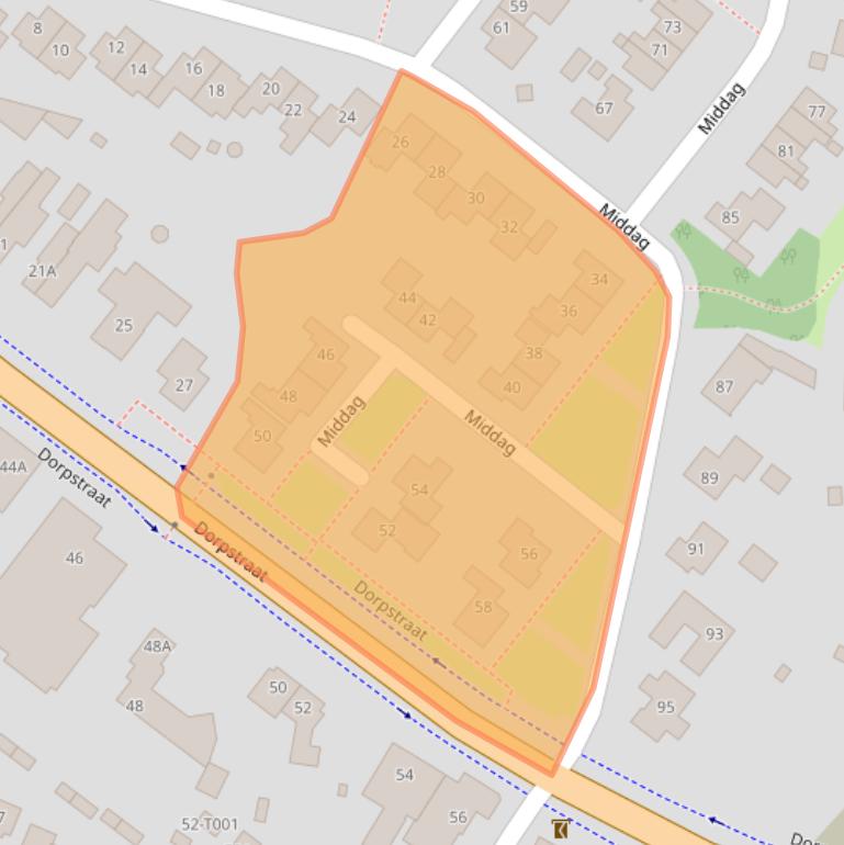 Kaart van postcodegebied 6909CE.