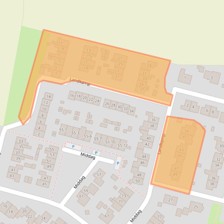 Kaart van postcodegebied 6909CG.