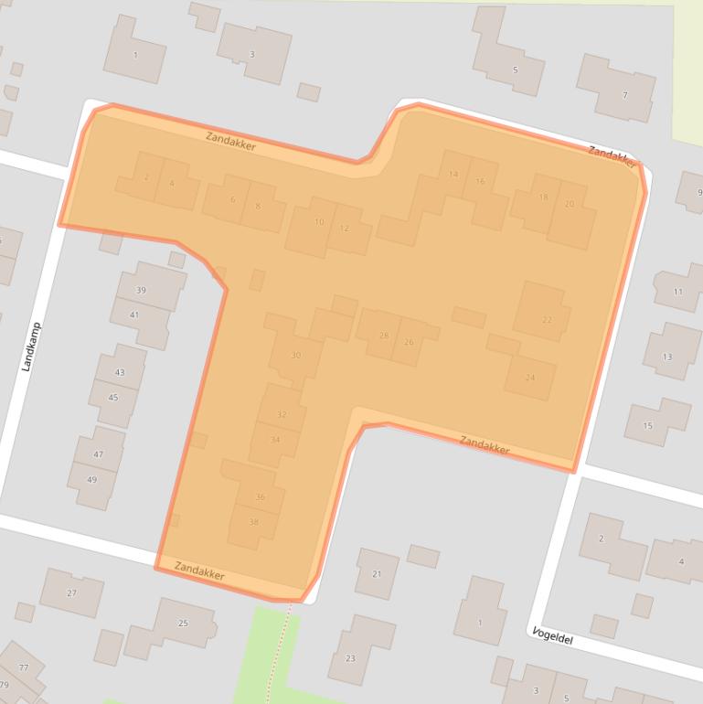 Kaart van postcodegebied 6909CM.