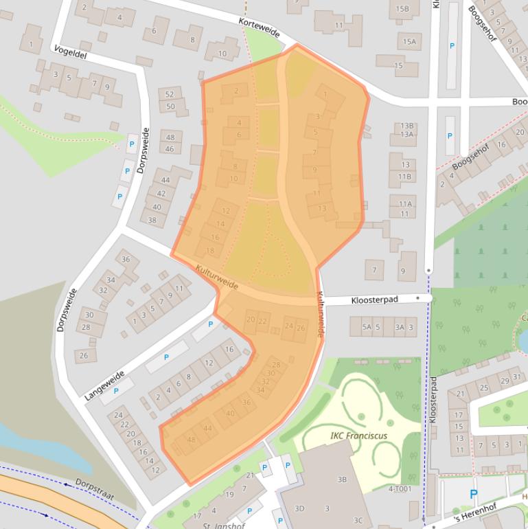 Kaart van postcodegebied 6909CW.