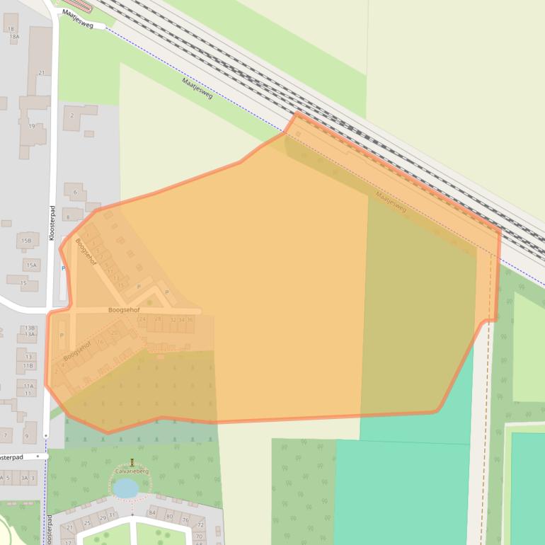 Kaart van postcodegebied 6909CZ.