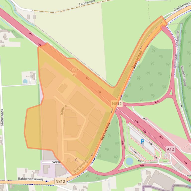 Kaart van postcodegebied 6909DA.