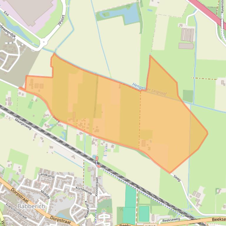 Kaart van postcodegebied 6909ED.