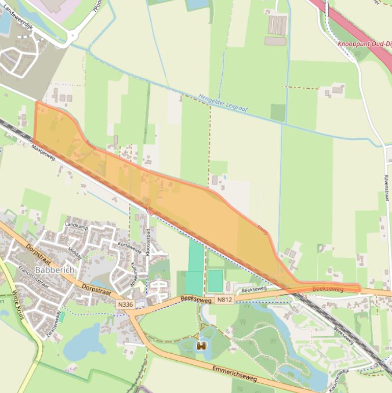 Kaart van postcodegebied 6909EE.