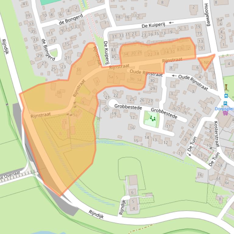 Kaart van postcodegebied 6911AC.