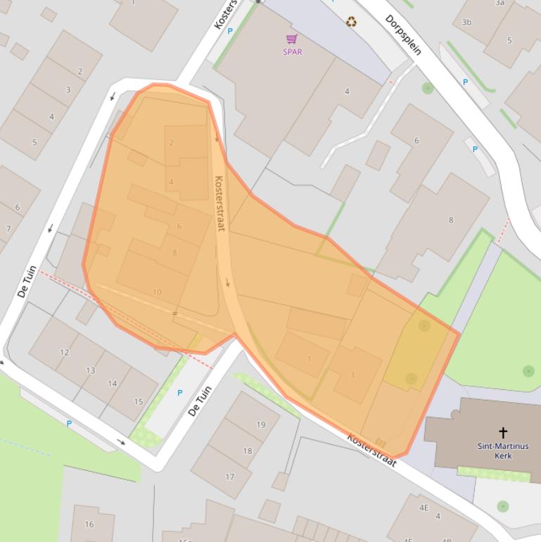 Kaart van postcodegebied 6911AE.