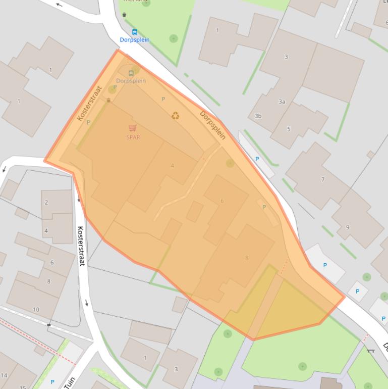 Kaart van postcodegebied 6911AK.