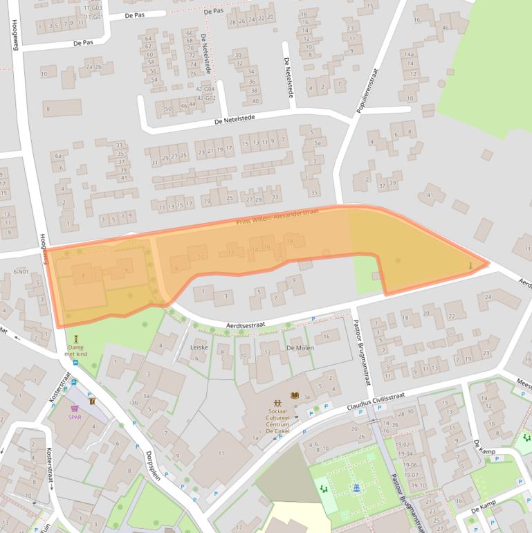 Kaart van postcodegebied 6911AM.