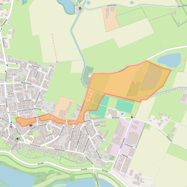 Kaart van postcodegebied 6911AS.