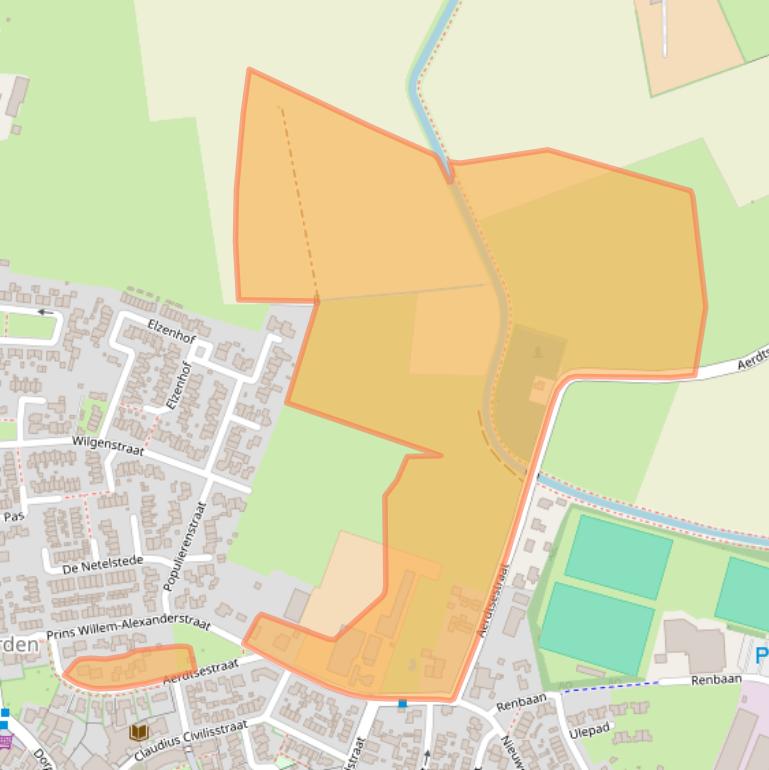 Kaart van postcodegebied 6911AT.