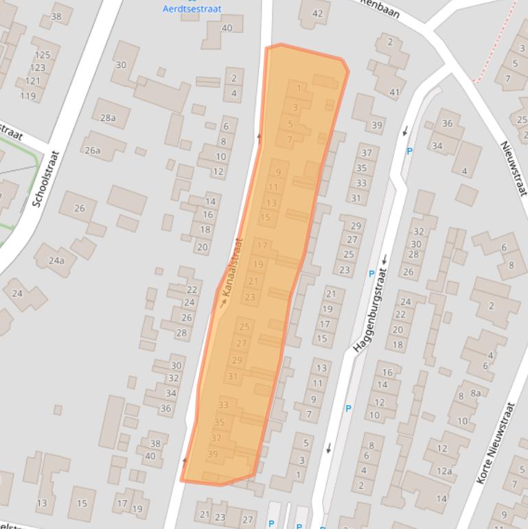 Kaart van postcodegebied 6911BC.