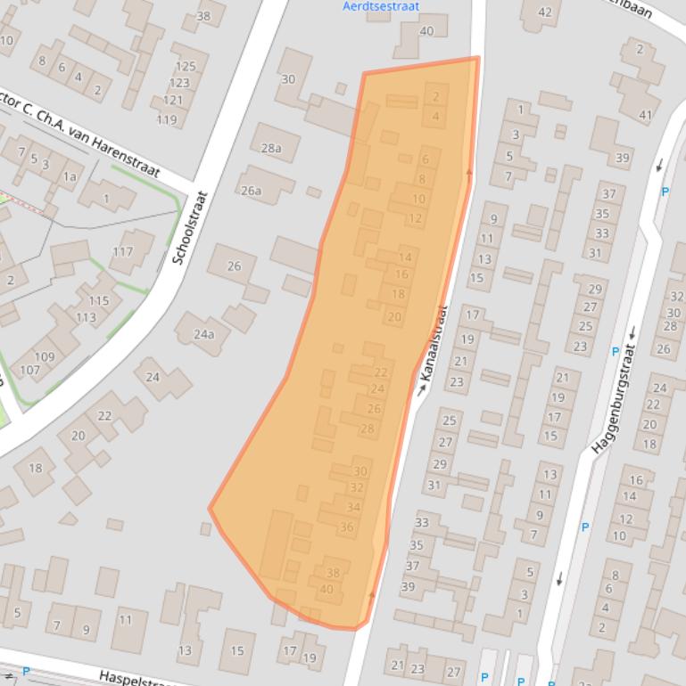 Kaart van postcodegebied 6911BD.